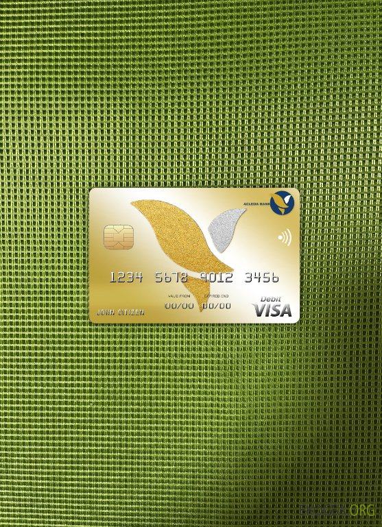 Cambodge Acleda Bank Visa Card photolook , avant